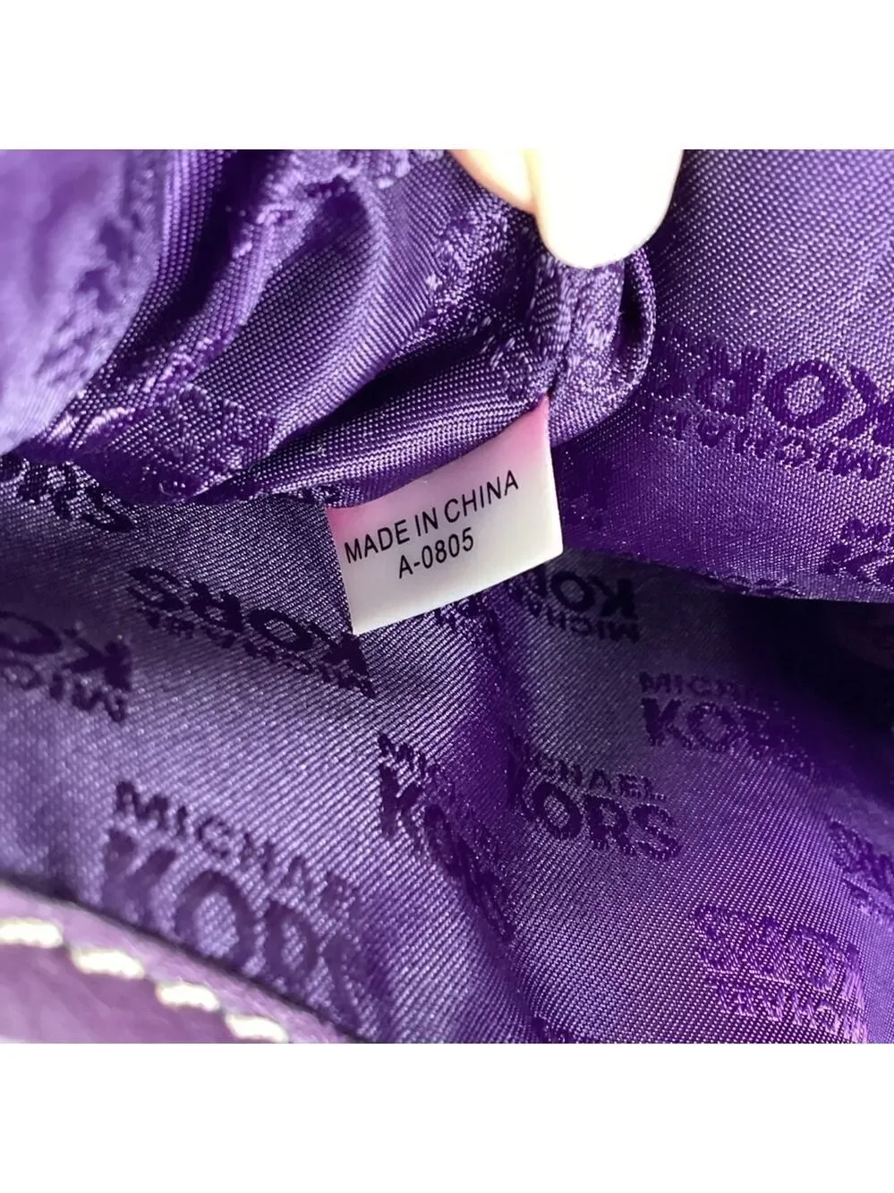 Michael Kors Purple Leather Women's Bag‎
